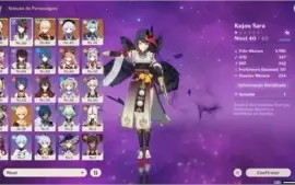 Ayaka, Kazuha, Qiqi, Sara Kujo e mais