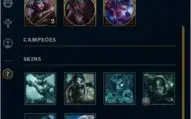Conta League Of Legends 152 Skins