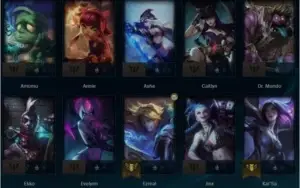 conta lv 31 - mt EA nos espólios - 20 champ - 4 skins