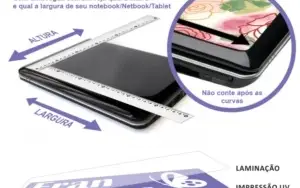 SKIN PROTETOR PERSONALIZADO PARA NOTEBOOK QUALQUER TAMANHO