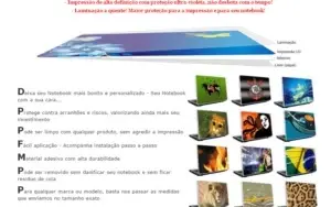 SKIN PROTETOR PERSONALIZADO PARA NOTEBOOK QUALQUER TAMANHO