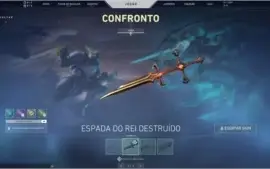 Valorant coleção ruína,vandal ancifogo e faca butterfly