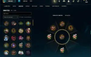 Ouro 1 com 30 Champs e 4 Skins