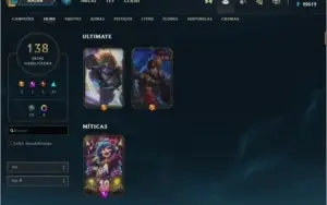 CONTA  DIAMANTE 4 COM TODOS OS CHAMPS