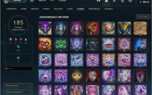 CONTA  DIAMANTE 4 COM TODOS OS CHAMPS