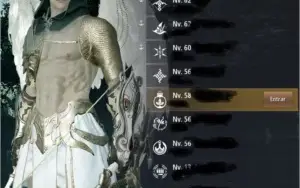 Conta Black Desert SA, Arqueiro/Mago 62, 576 GS 276 PA,300DP