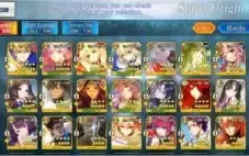 Fate Grand Order - conta NA endgame 14 SSR diferentes