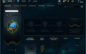 Conta unranked com 136 skins e 150 champs (faltam 5)