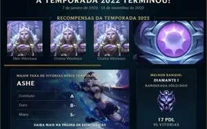 CONTA LOL 🌟 DIAMANTE 1 🌟 8 SKINS 🌟 31 CAMPEOES