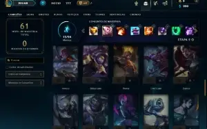 Ouro 4 com 55 Champs e 3 Skins ( SEM EMAIL CONFIRMADO )