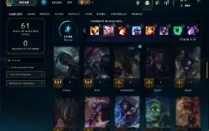 Ouro 4 com 55 Champs e 3 Skins ( SEM EMAIL CONFIRMADO )
