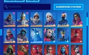 CONTA FORTNITE + 100 SKINS