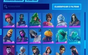 CONTA FORTNITE + 100 SKINS