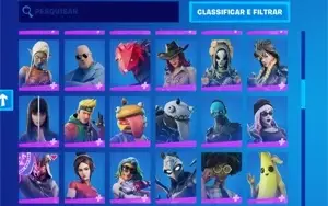 CONTA FORTNITE + 100 SKINS