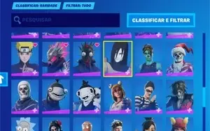 CONTA FORTNITE + 100 SKINS