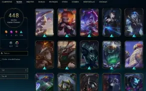Conta League Of Legends (448 Skins + 6 Vitoriosas)