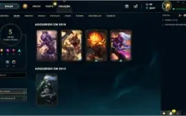 Conta Gold V com 5 skins Lvl 39