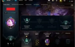 CONTA LOL PLATINA 1 (MMR BOM) - LEAGUE OF LEGENDS