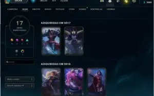 CONTA LOL PLATINA 1 (MMR BOM) - LEAGUE OF LEGENDS