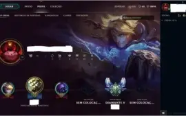 Conta de LOL Diamante V- 32 campeões /12 skins /3 Reembolso