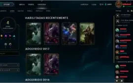 Conta de League Of Legends, Unranked, 14 Campeões, 4 Skins