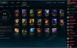 Conta de League Of Legends, Unranked, 14 Campeões, 4 Skins