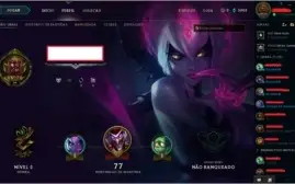 Conta de League Of Legends, Unranked, 14 Campeões, 4 Skins