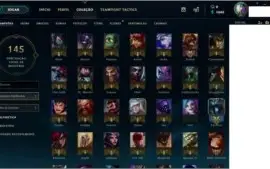 Conta Lol  61 Campeões/34 skins  - 3 Lendárias - Ouro 4