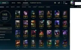 Conta Lol  61 Campeões/34 skins  - 3 Lendárias - Ouro 4