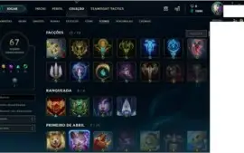 Conta Lol  61 Campeões/34 skins  - 3 Lendárias - Ouro 4