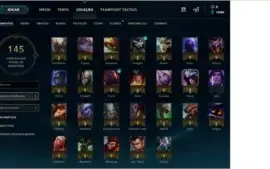Conta Lol  61 Campeões/34 skins  - 3 Lendárias - Ouro 4