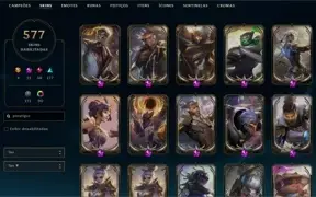 Conta LOL com SKINS/ICONES raros e todos os campeões