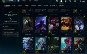 SMURF PLATINA 4 (OTIMO MMR) 4 SKINS 25 CHAMPS LEVEL 35
