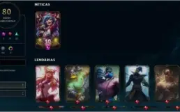 Conta LOL Platina3 80 Skins 110 Champs
