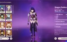 Kazuha, raiden, xiao, yoimiya e mais 10 5 star
