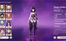 Kazuha, raiden, xiao, yoimiya e mais 10 5 star