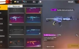 CONTA FREE FIRE COM OS PRIMEIROS PASSES