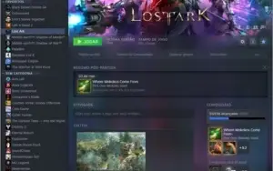 conta steam com varios jogos pagos no lost ark tem 3 char lv