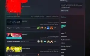 conta steam com varios jogos pagos no lost ark tem 3 char lv