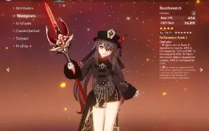 Genshin Impact Hu Tao+Yelan+Ayaka+Raiden+Xiao+34Wishes