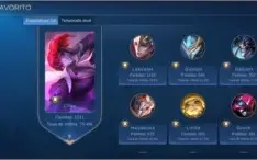 Conta de pro player mobile legends. Diversos tops nacionais