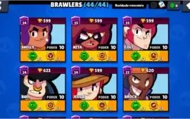 BRAWL STARS conta full 43/43 com troca de nome