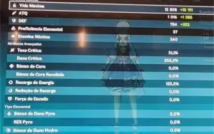 Conta Genshin AR 58 - 15 armas 5*