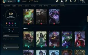 Conta prata 4 com 118 Champs e 80 Skins