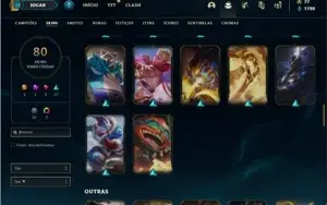 Conta prata 4 com 118 Champs e 80 Skins