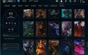 Conta prata 4 com 118 Champs e 80 Skins
