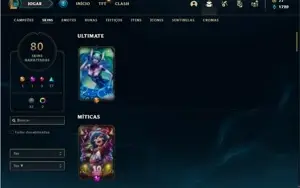 Conta prata 4 com 118 Champs e 80 Skins