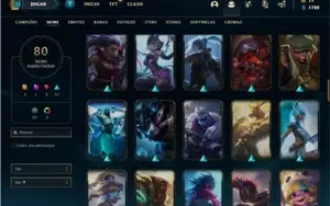 Conta prata 4 com 118 Champs e 80 Skins