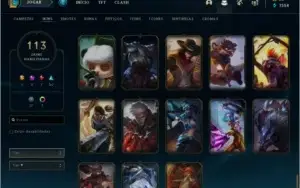 Conta de LoL Platina 4 Com skins miticas
