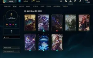 Conta Diamante 4 com 40 Champs e 8 Skins + 4 Fragmentos